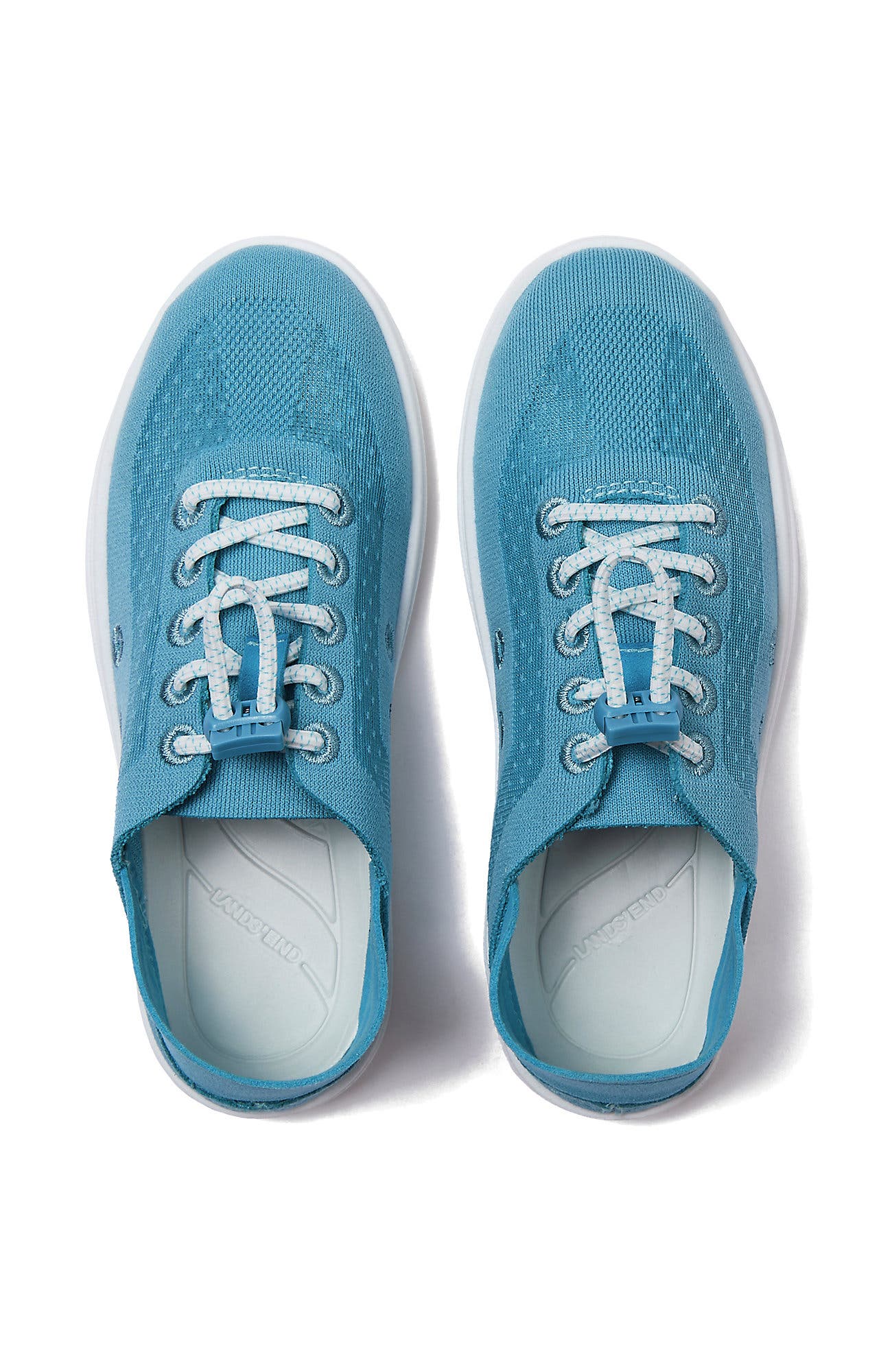 Lands' End Kids Easy On Water Friendly Sneakers, Alternate, color, Aqua