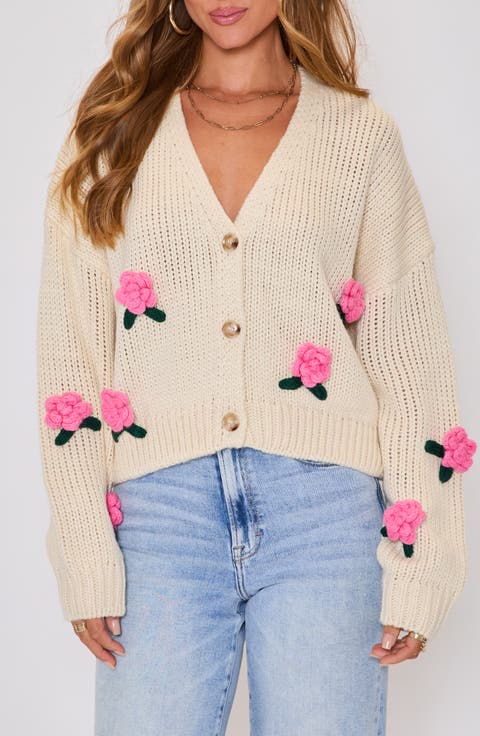 Garden Stroll 3D Floral Cardigan