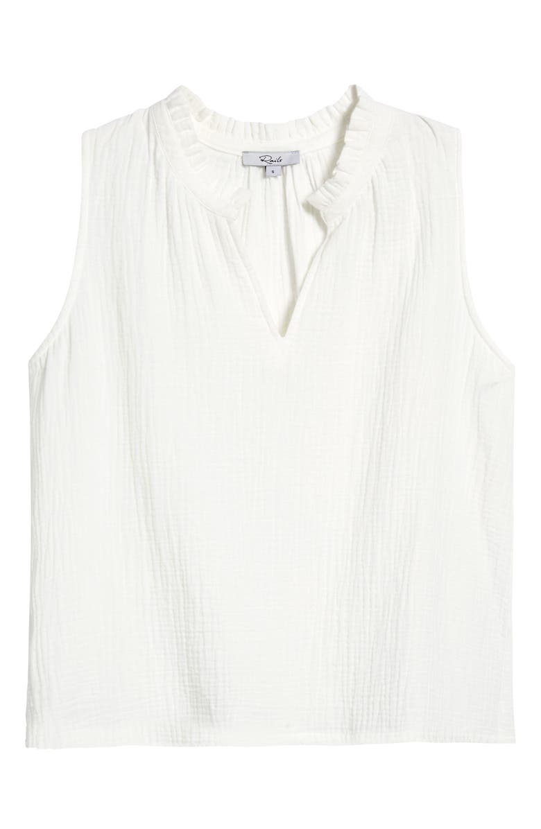 Rails Christy Sleeveless Organic Cotton Top, Alternate, color, White