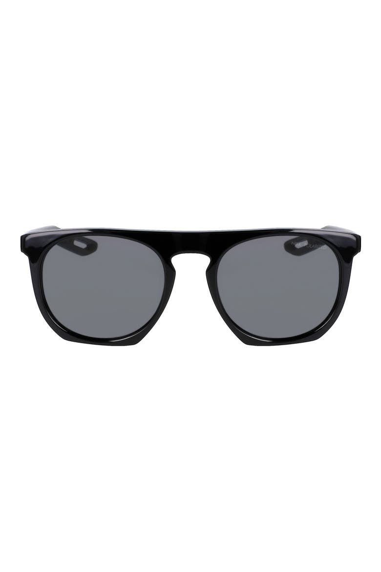 Flatspot XXII 52mm Polarized Geometric Sunglasses, Main, color, BLACK/ POLAR GREY