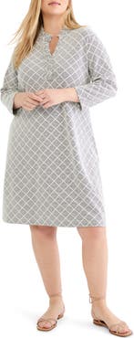 NIC+ZOE Clementine Diamond Print Sheath Dress