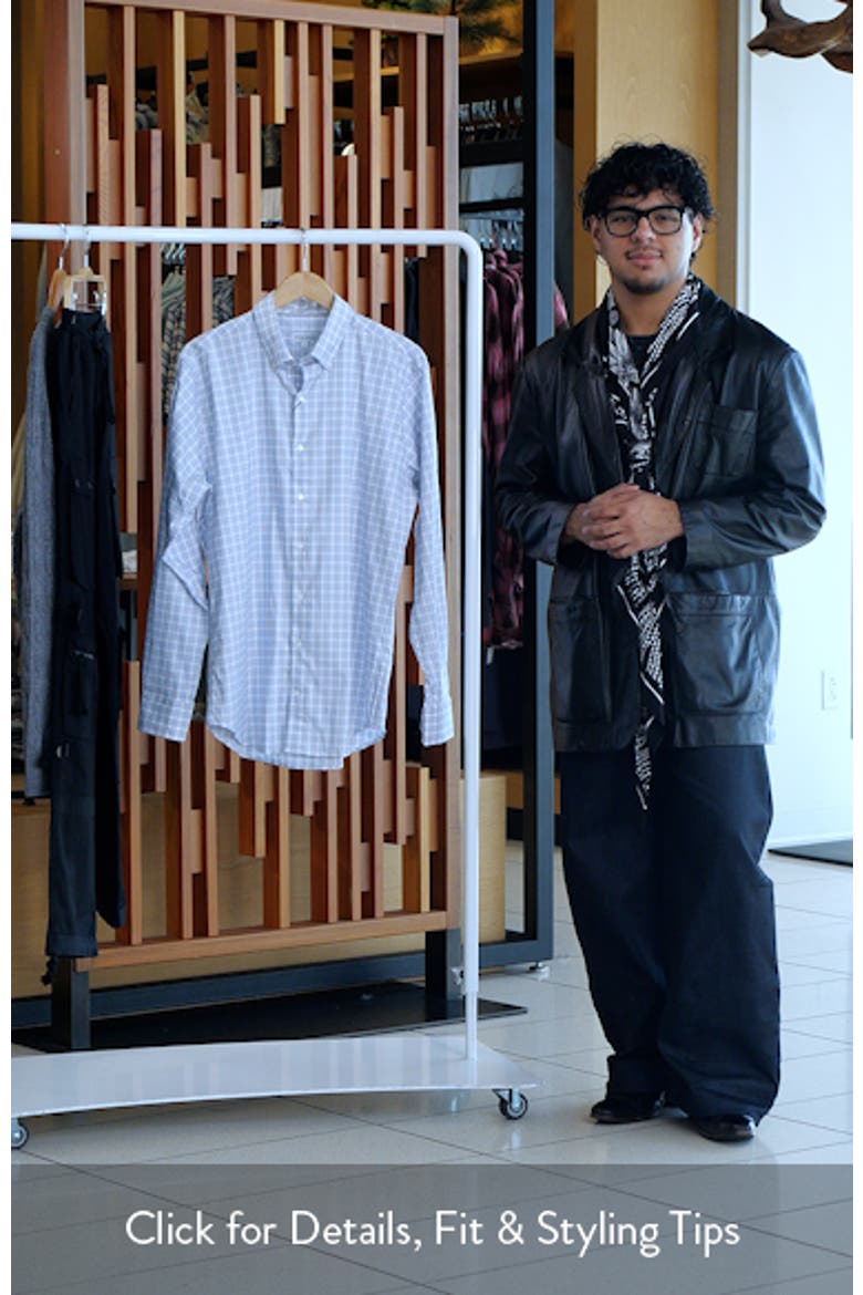 Douglas Crown Lite Check Performance Twill Button-Down Shirt video
