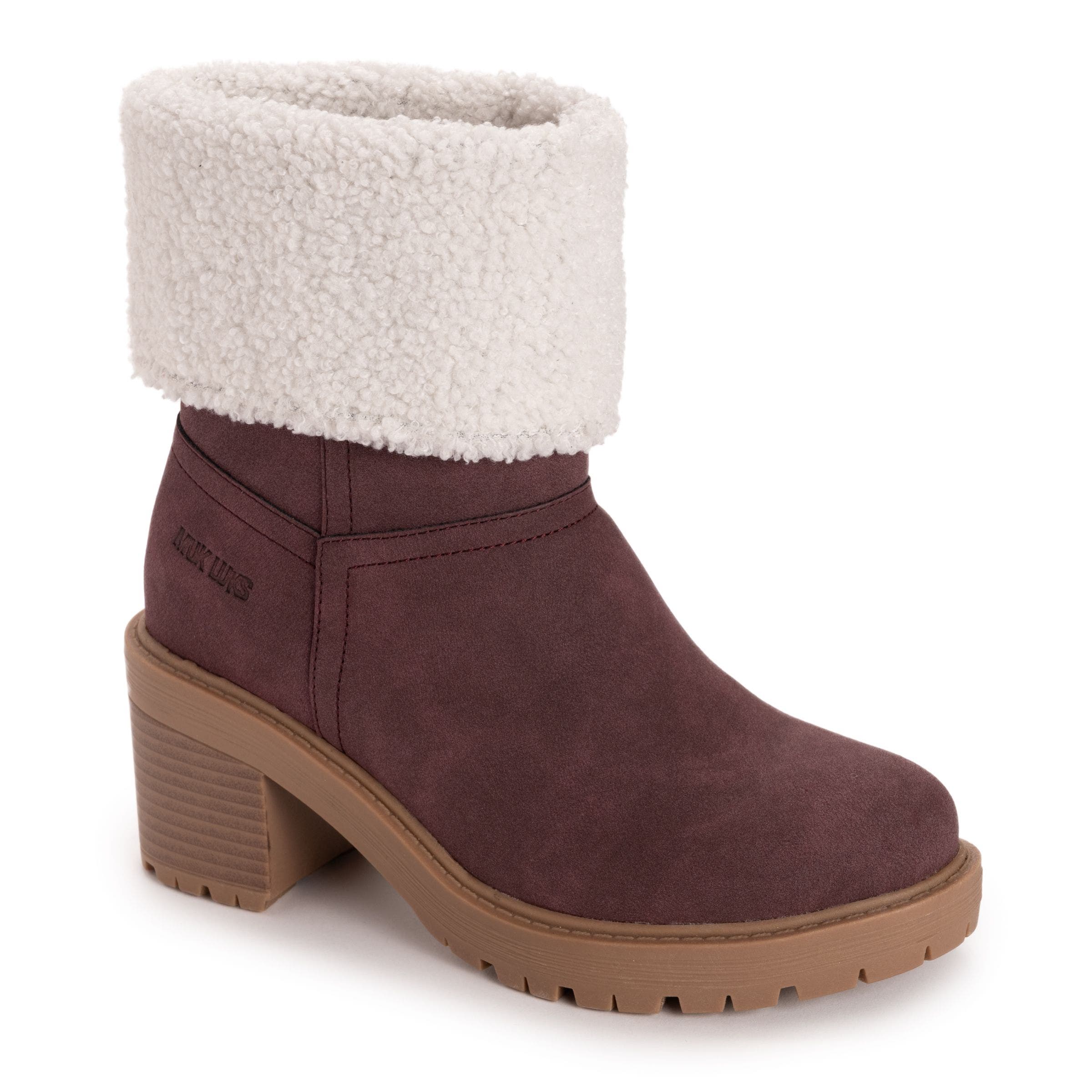 MUK LUKS Londyn Boot, Main, color, Burgundy