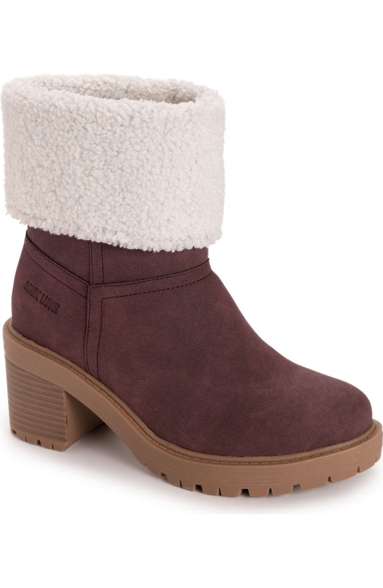 MUK LUKS Londyn Boot, Main, color, Burgundy