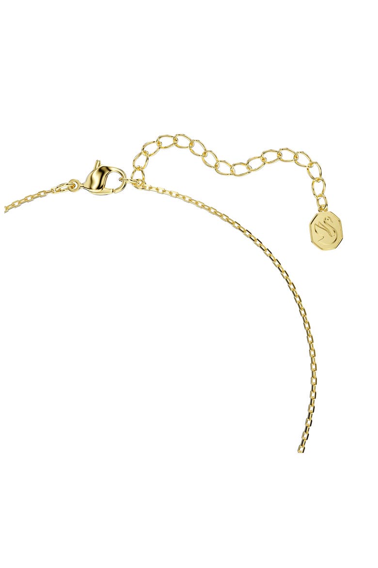 Bella Crystal Pendant Necklace, Alternate, color, GREEN/ GOLD