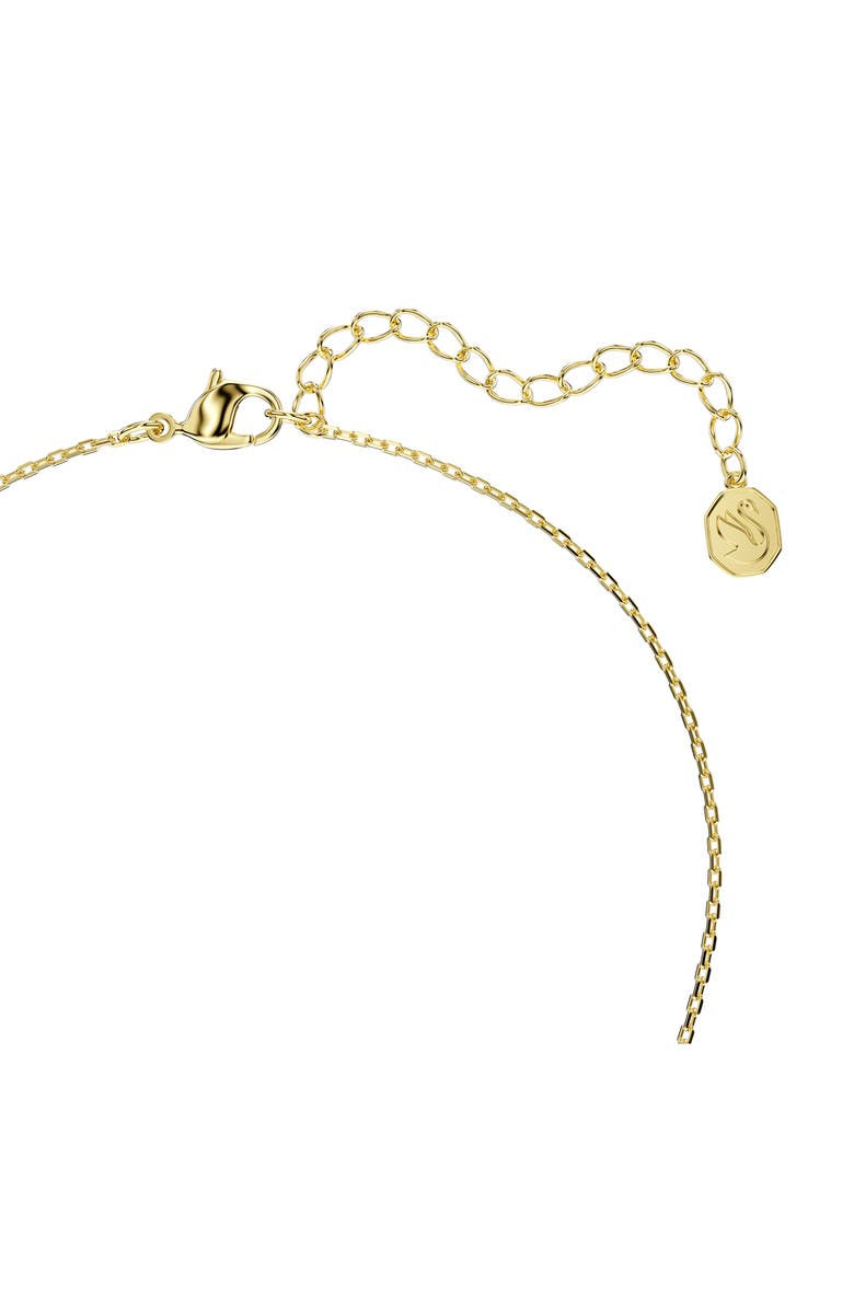 Swarovski Bella Crystal Pendant Necklace, Alternate, color, Green/ Gold