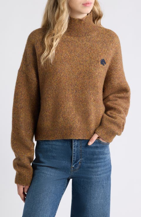 The Equestrian Marled Wool Blend Sweater