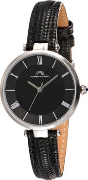 PORSAMO BLEU Bellevue Leather Strap Watch, 32mm