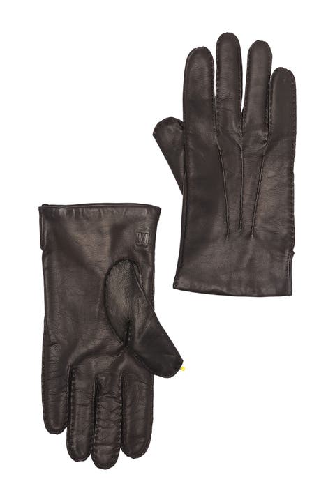 Cashmere Lined Hand Stitch Leather Gloves