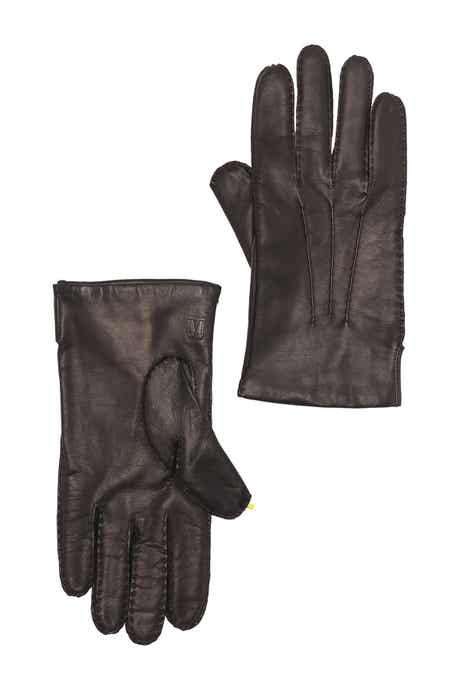 Cashmere Lined Hand Stitch Leather Gloves