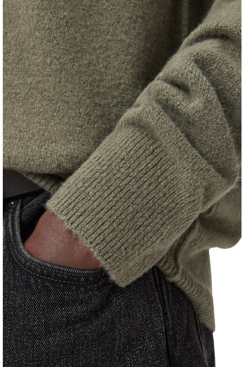 Patern Crewneck Sweater, Alternate, color, DUSKY GREEN