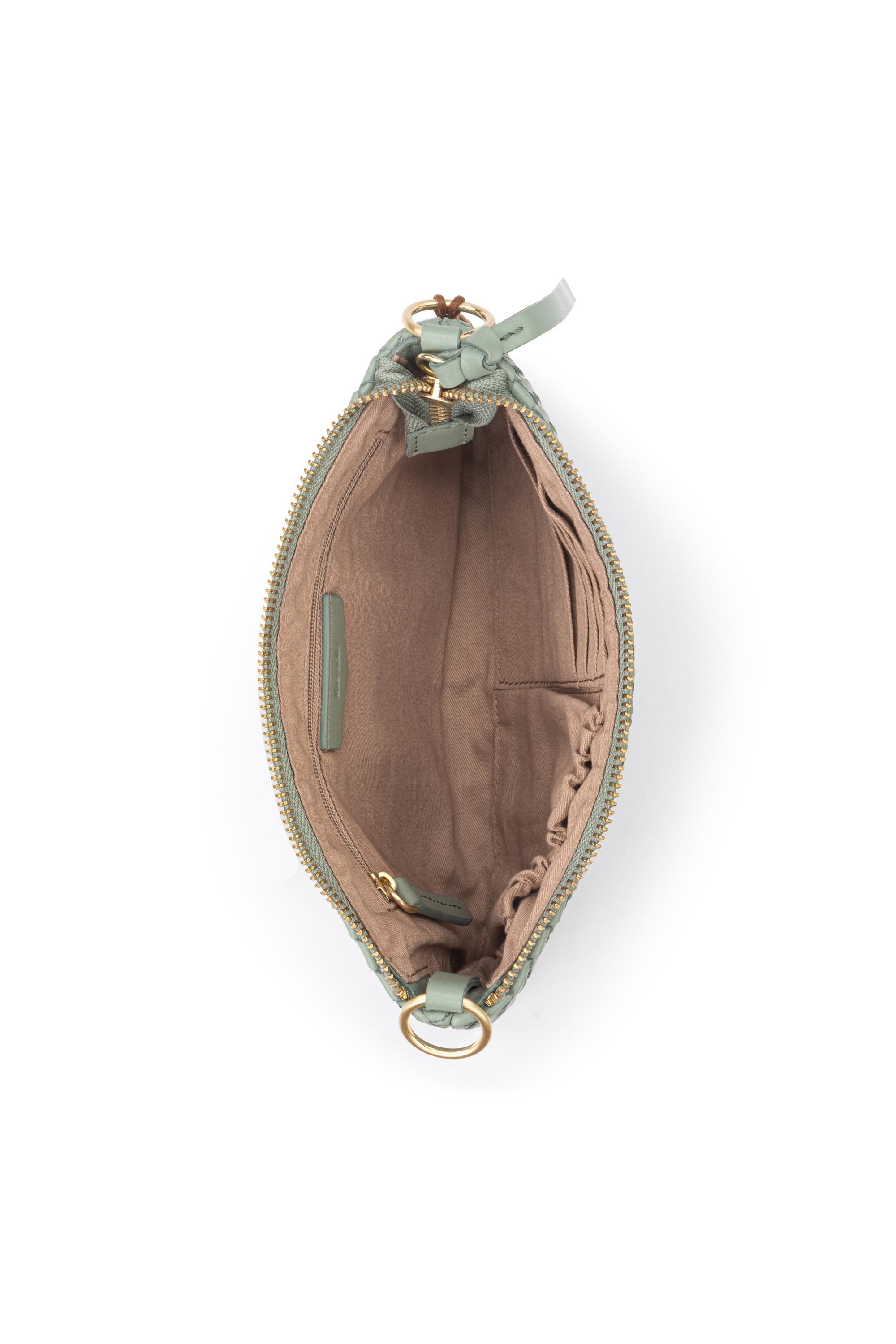 Vita Hand Woven Leather Crossbody Wristlet, Alternate, color, Meadow Woven