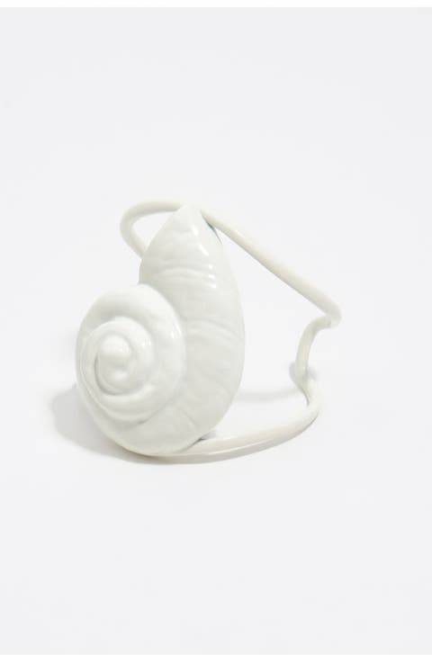 Lacquered Seashell Bracelet