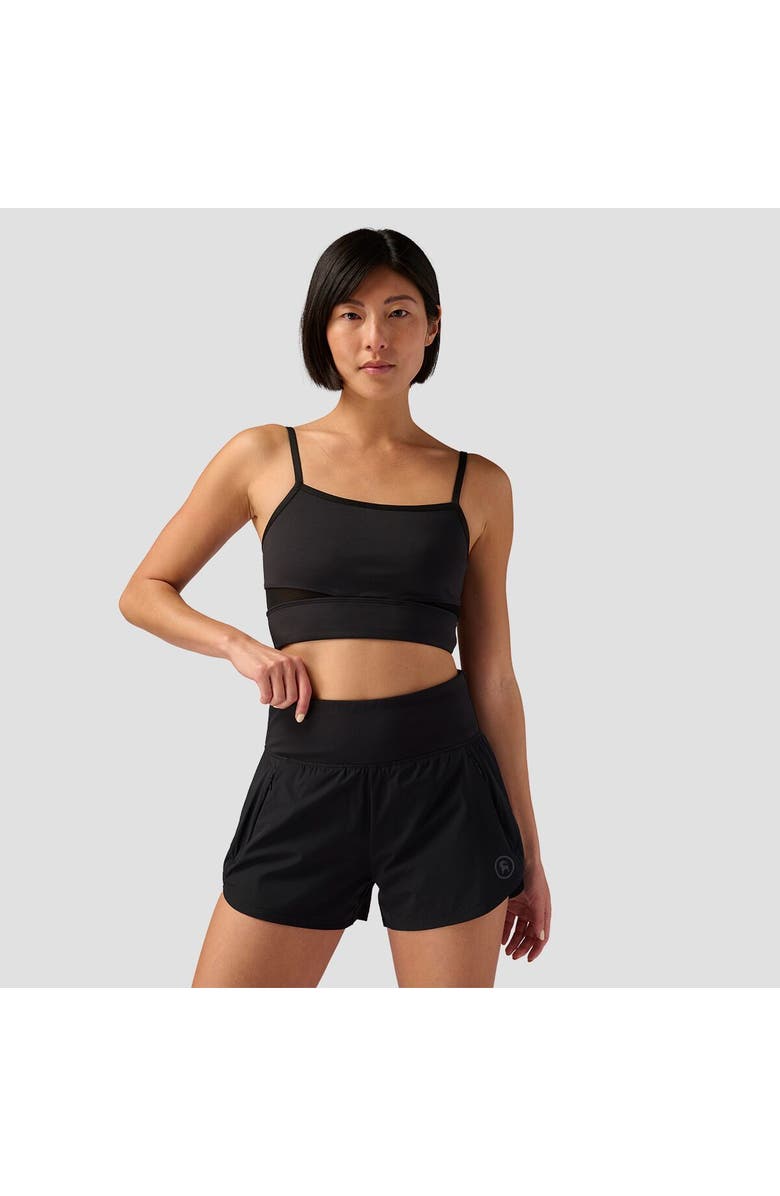 Backcountry Destination Square Neck Bra Top - Women's, Main, color, Black