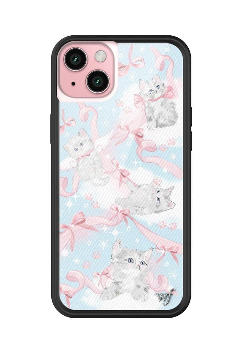Kitten Around iPhone Case, Alternate, color, Blue