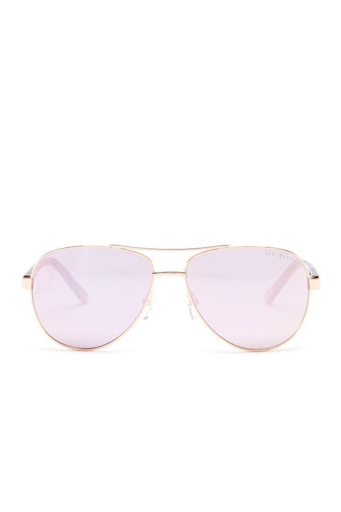 57mm Metal Frame Aviator Sunglasses