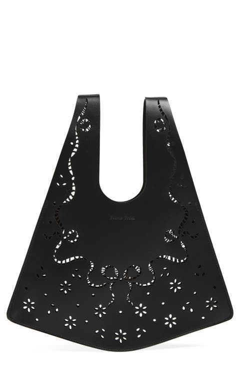 Mini Lasercut Leather Shopper