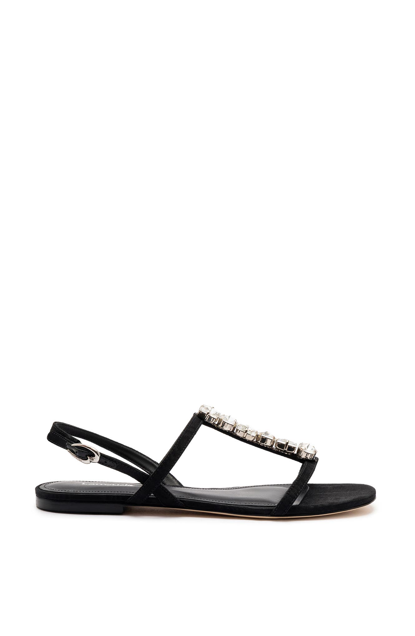 Larroudé Calypso Flat Sandal, Main, color, 
