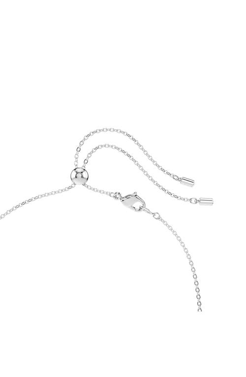 Swarovski Constella Crystal Frontal Necklace In Silver