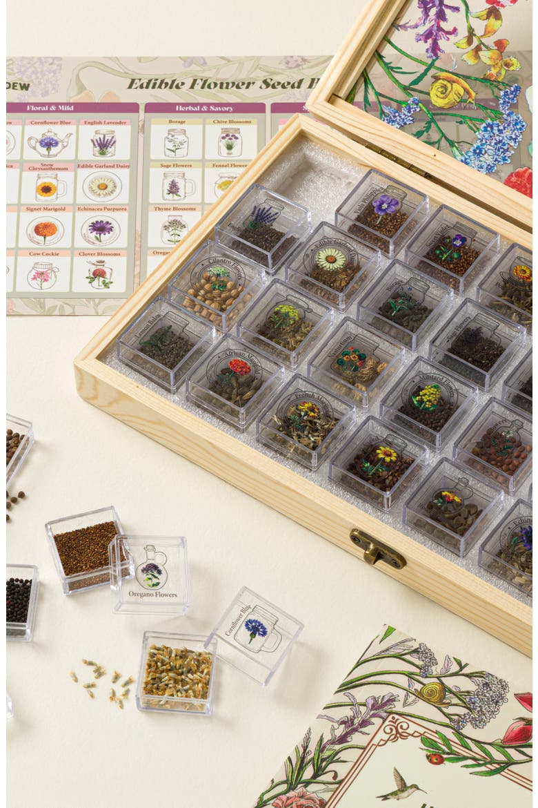 Edible Flower Seed Bank & Almanac Gift Set, Alternate, color, Multi