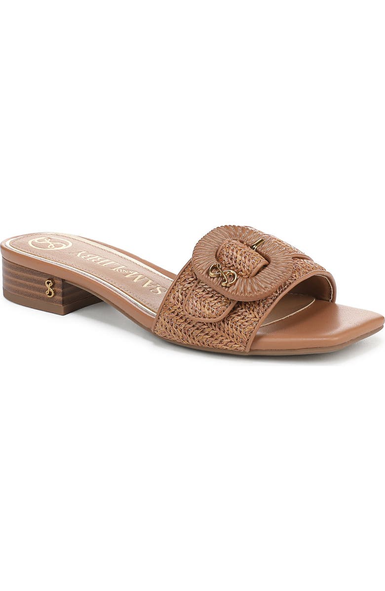 SAM & LIBBY Kandie Slide Sandal, Main, color, Light Cuoio Brown