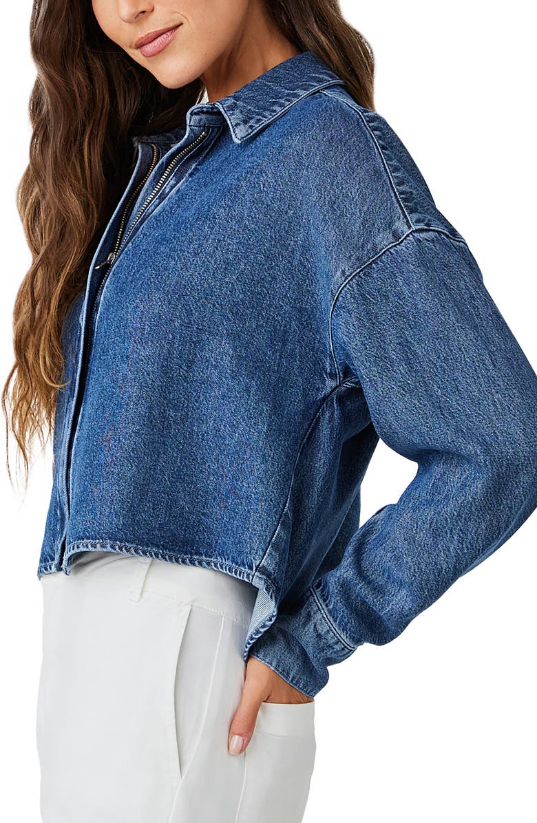 Bella Dahl Oversize Crop Denim Shirt Jacket, Alternate, color, 