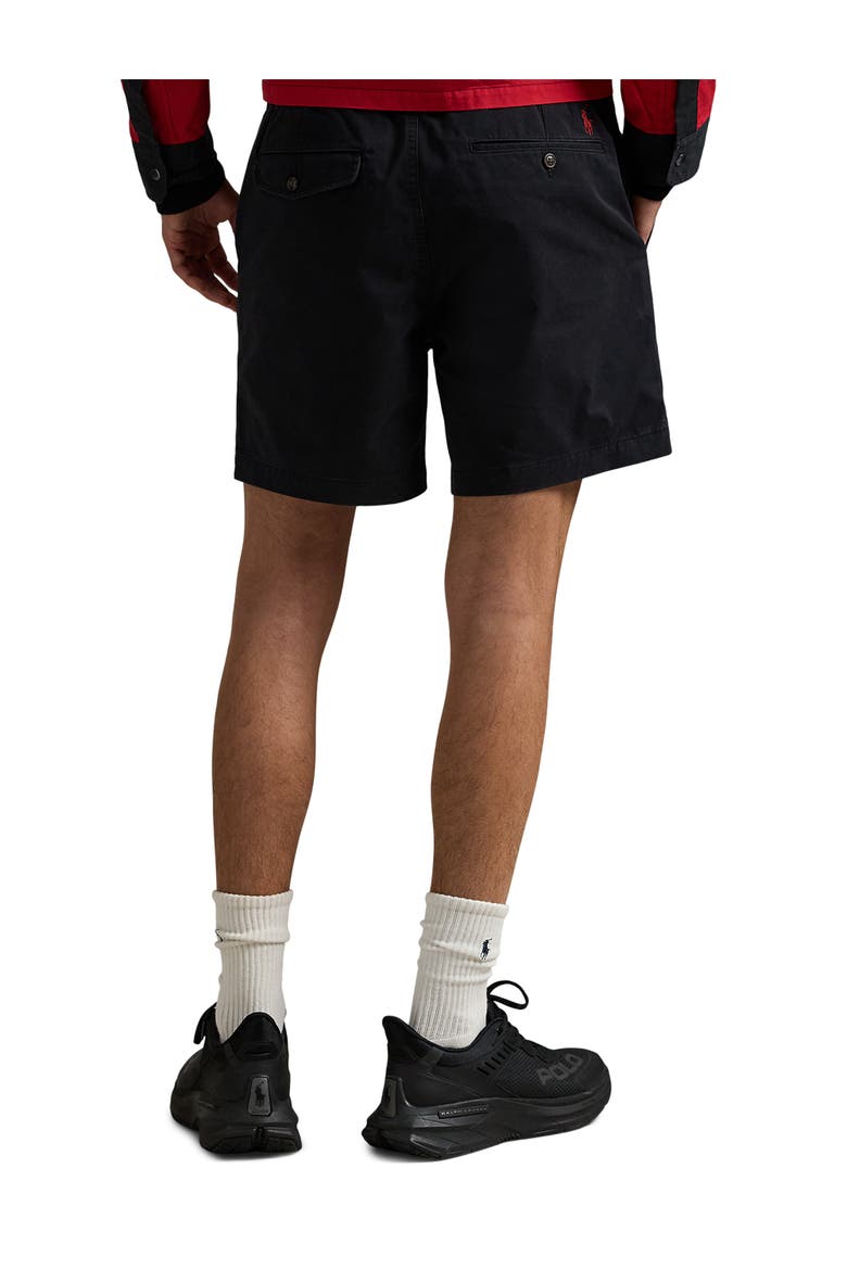 Big & Tall Prepster Embroidered Twill Shorts, Alternate, color, BLACK MOTORSPORT