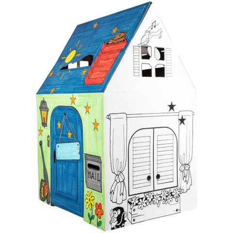 Kid
s Art 
Craft Blank Cardboard Clubhouse