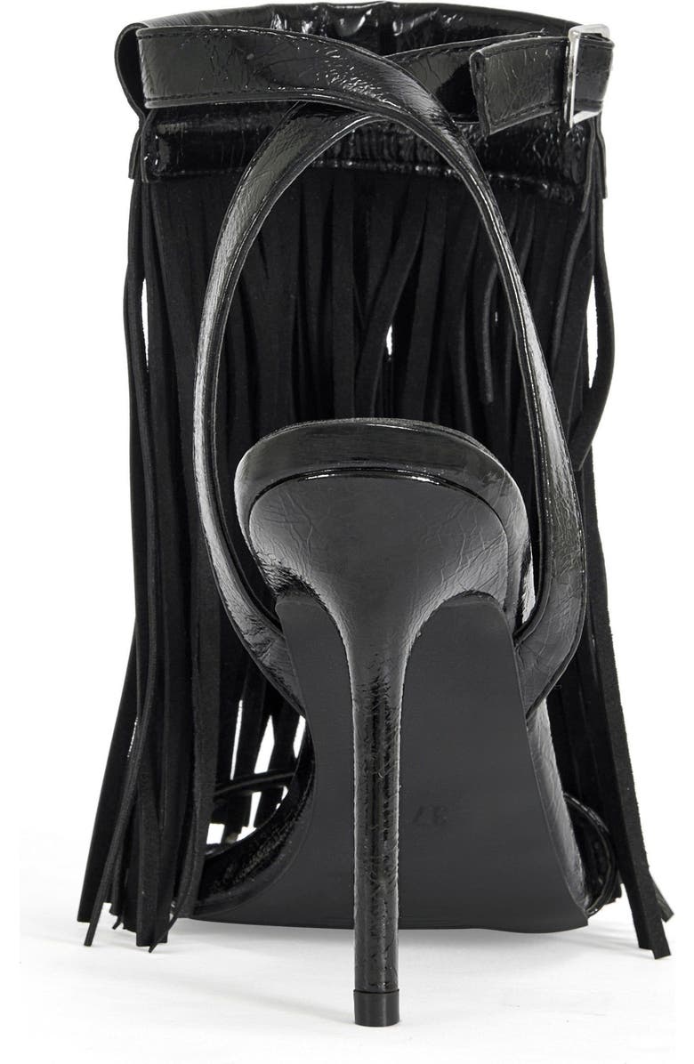 AZALEA WANG Antique Stiletto Sandal, Alternate, color, Black