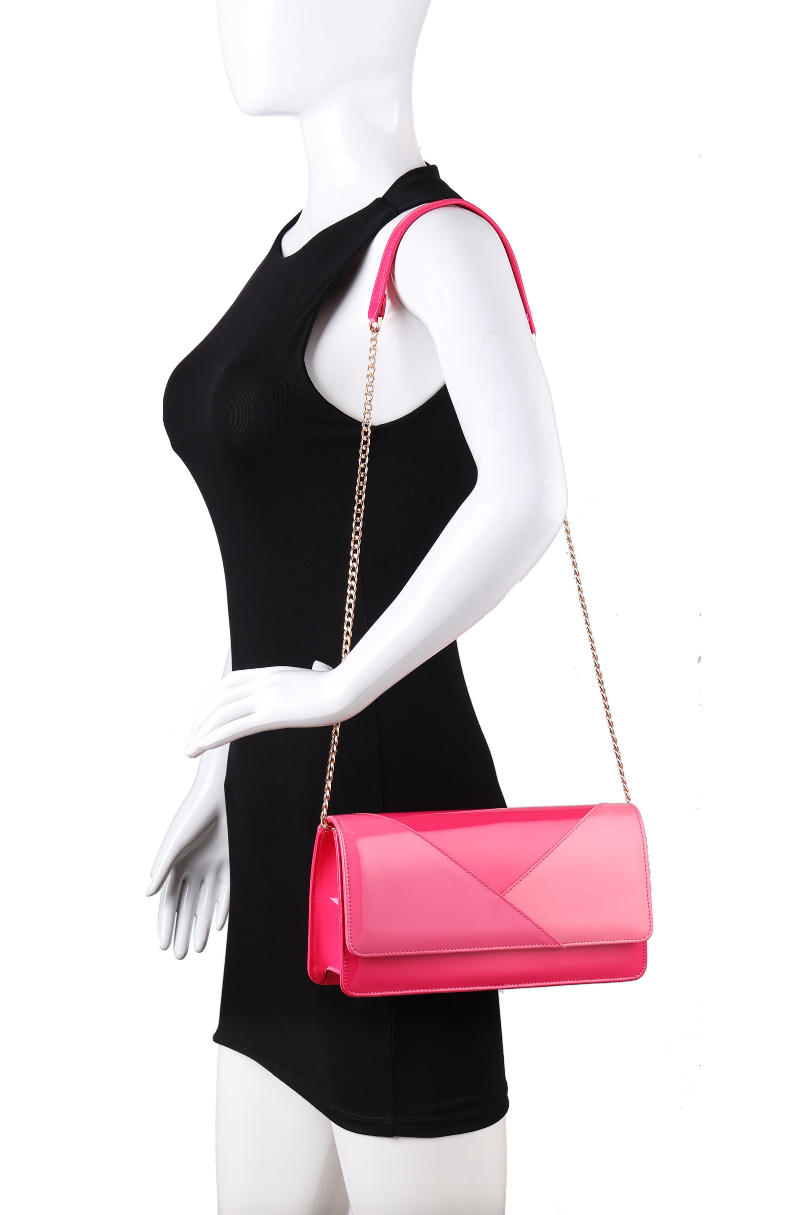 Dressy Envelope Clutch, Alternate, color, PINK MULTI