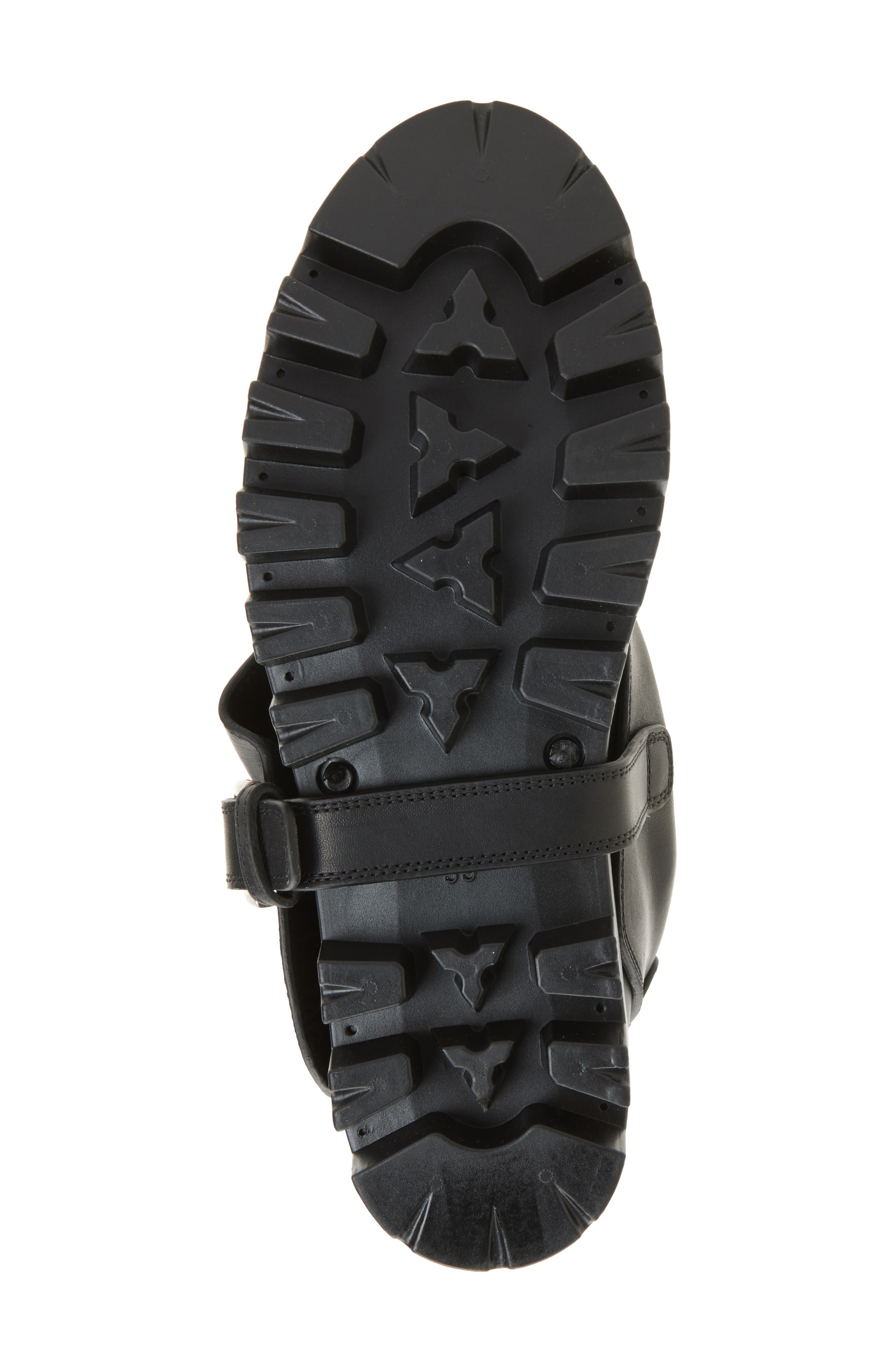 Dolce&Gabbana Mixed Media Rain Boot, Alternate, color, 8B956 Nero/ Nero