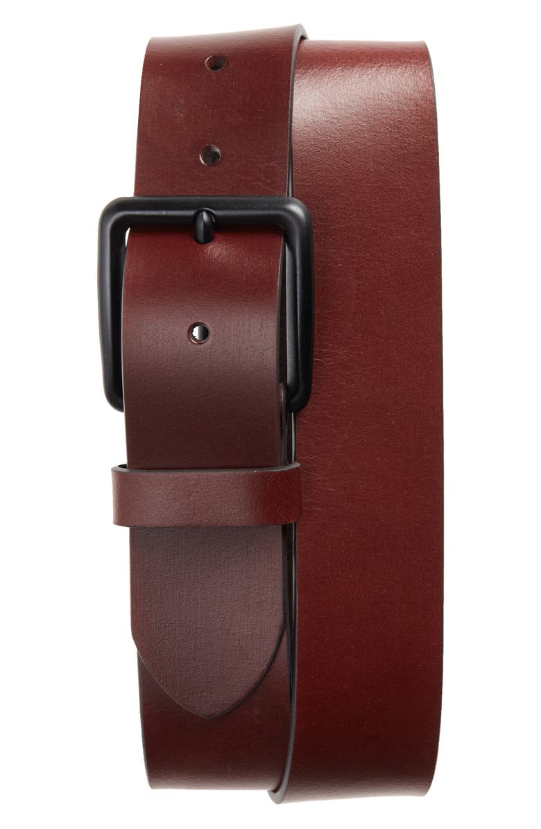 Nordstrom 1901 Garrett Leather Belt, Main, color, 