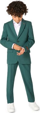 OppoSuits Kids' Daily Posy Green Stretch Suit
