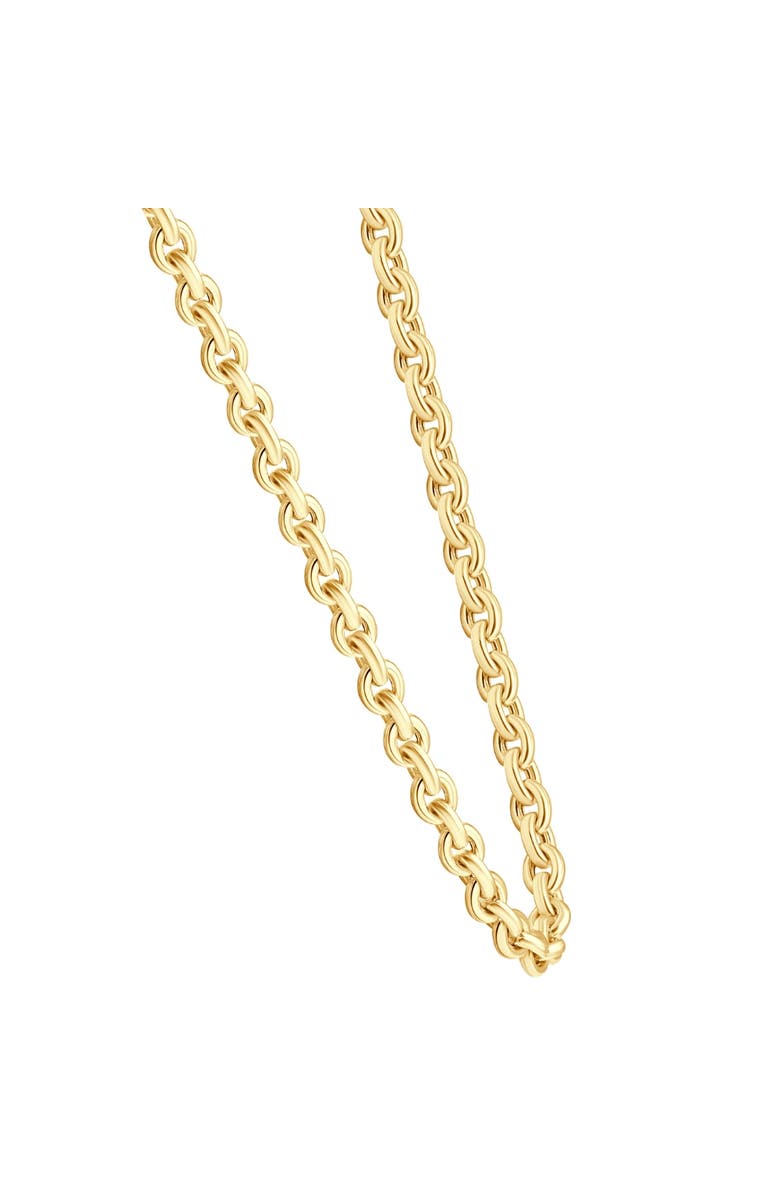 Bliss Diamond 14k Gold Women's 24" Chain Necklace 32 Grams 7.5mm Thick, Alternate, color, 14K Yellow Gold