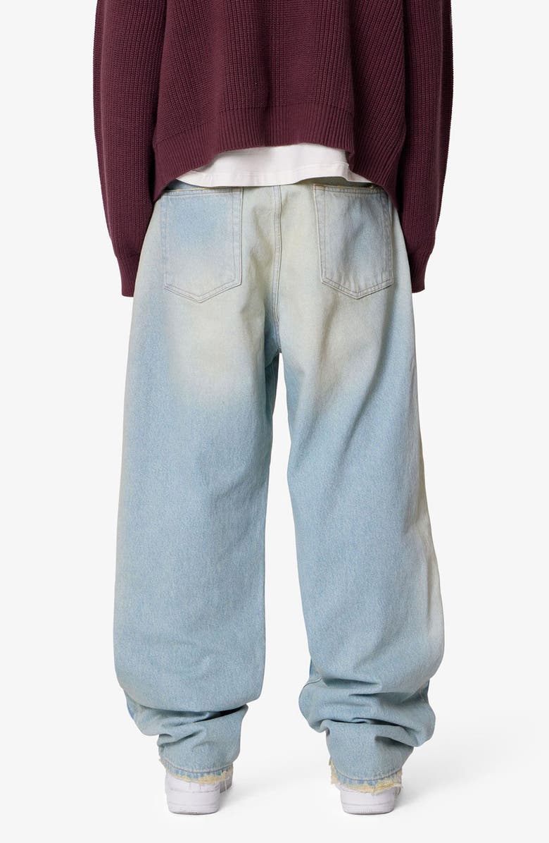 mnml West Double Knee Wide Leg Jeans, Alternate, color, 