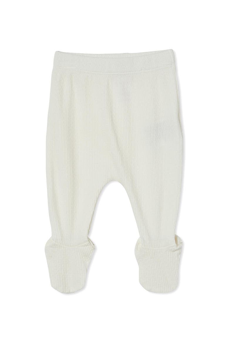 Organic Pointelle Legging, Alternate, color, Milk