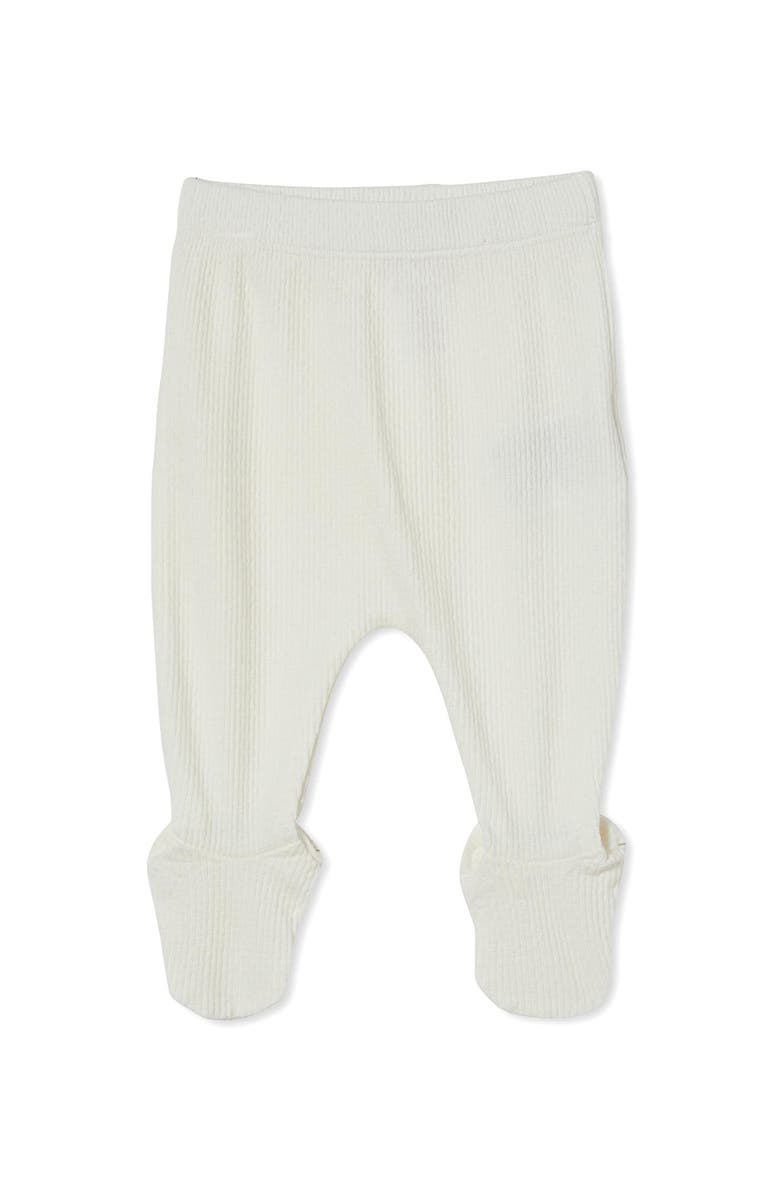 Cotton On Kids Organic Pointelle Legging, Alternate, color, Milk