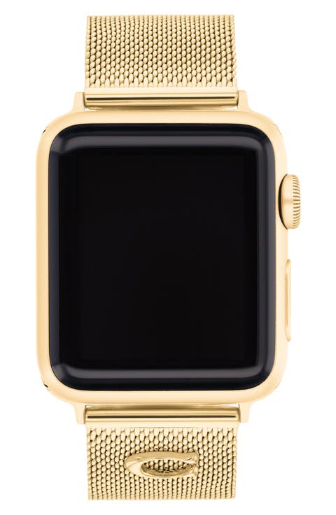 20mm Goldtone Stainless Steel Mesh Apple Watch® Watchband