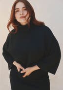 ELOQUII Draped Cropped Sweater
