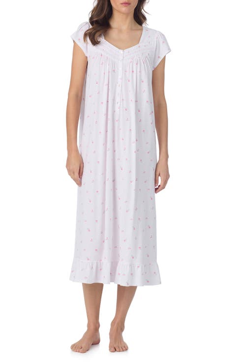 Cap Sleeve Cotton Jersey Nightgown