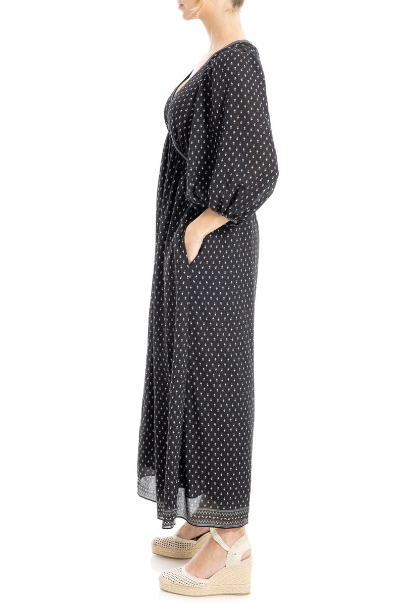 MAX STUDIO Empire Waist Balloon Sleeve Maxi Dress, Alternate, color, 