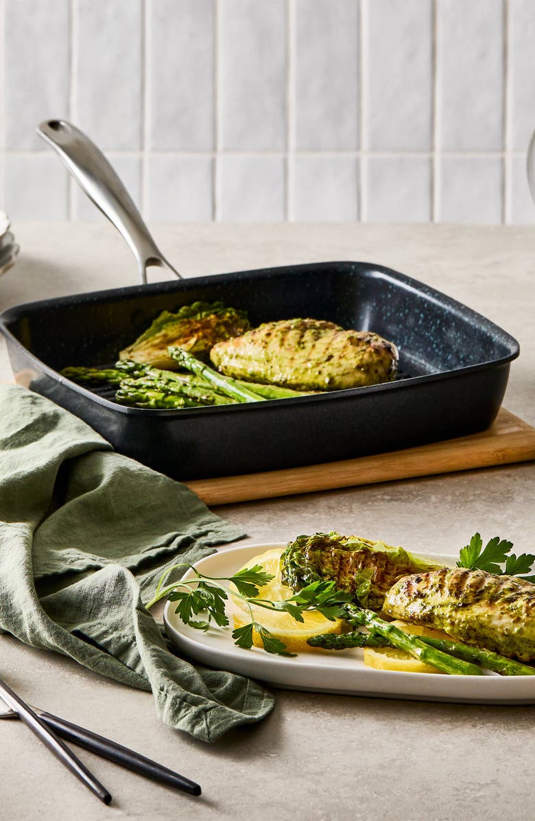 Cuisine::pro<sup>®</sup> GREEN STONE<sup>™</sup> 11" Ultimate Grill Pan, Alternate, color, Black