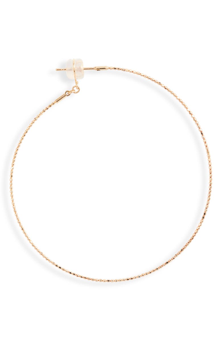 Poppy Finch Skinny Beaded Hoop Earrings, Alternate, color, 