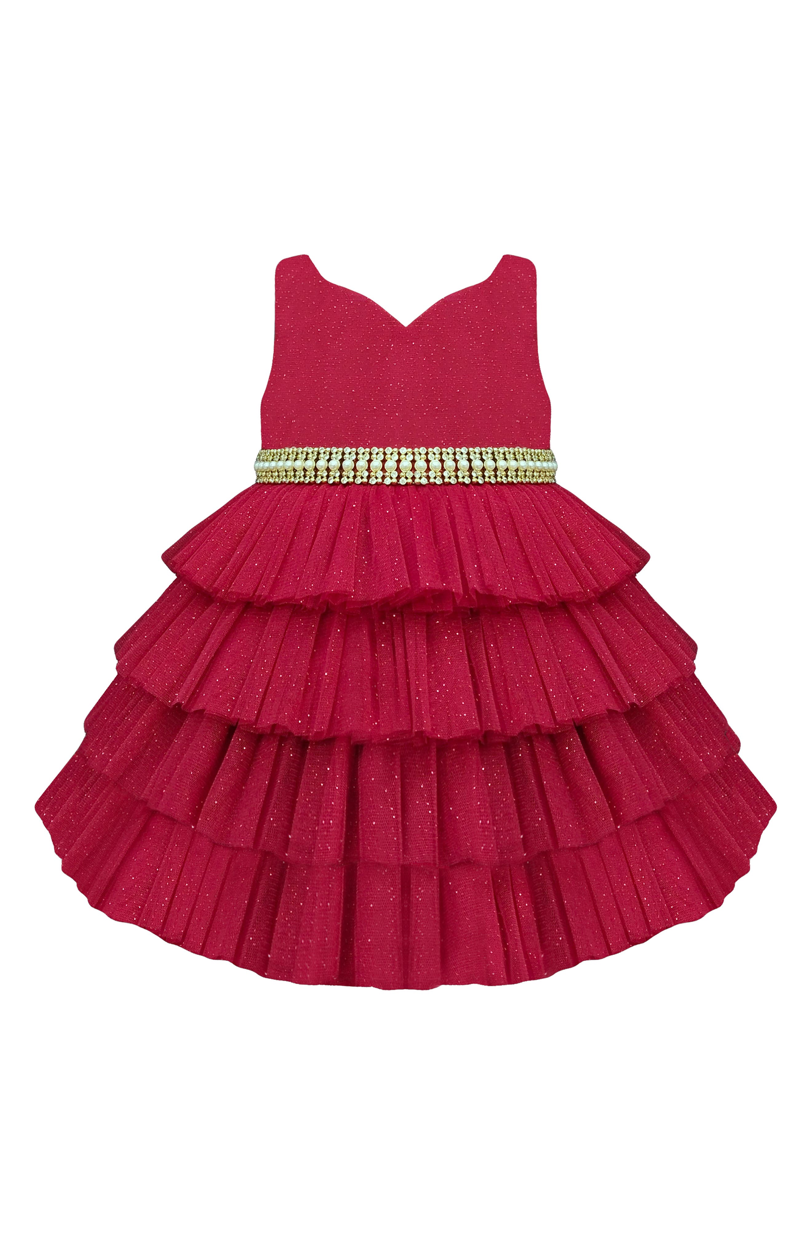 AMERICAN PRINCESS Tiered Mesh Party Dress