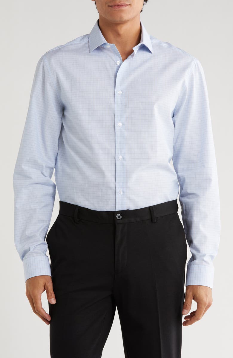 Calvin Klein Slim Fit Cotton Dress Shirt, Main, color,