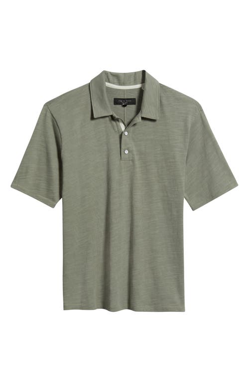 Rag & Bone Classic Flame Polo In Green
