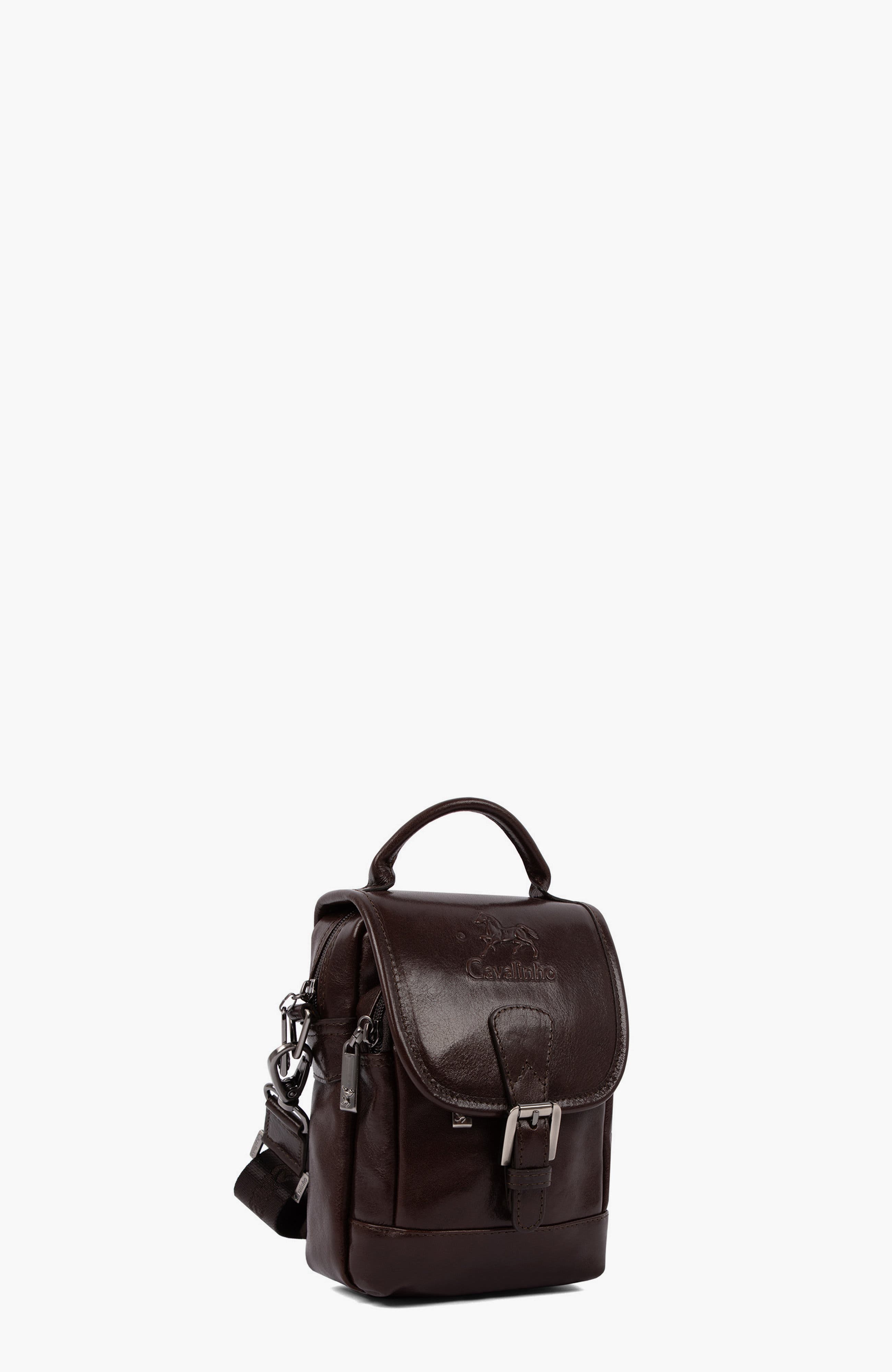 Gentleman Leather Traveler Crossbody Bag 590, Alternate, color, Brown