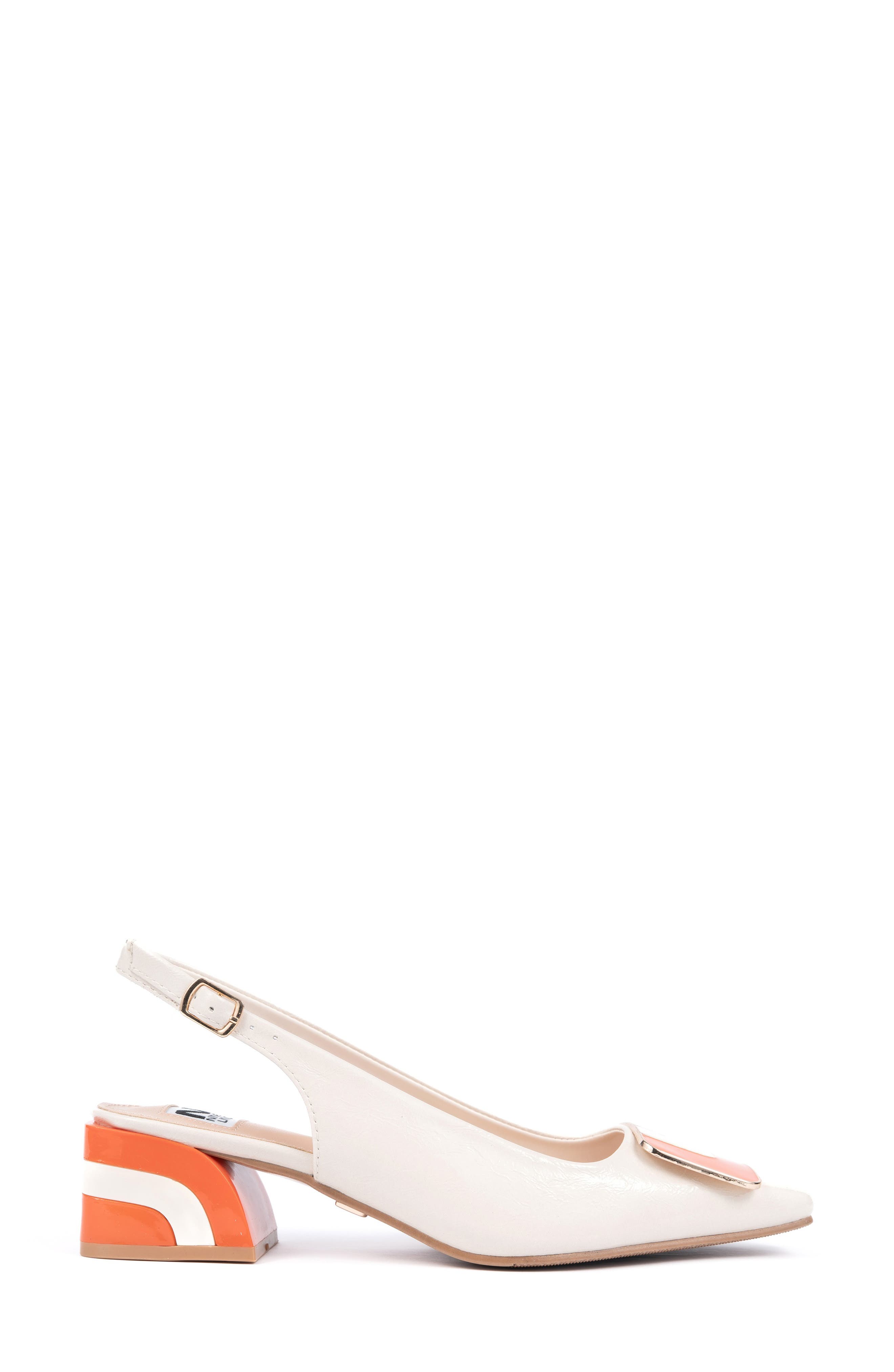 Faith Slingback Pump, Alternate, color, BONE
