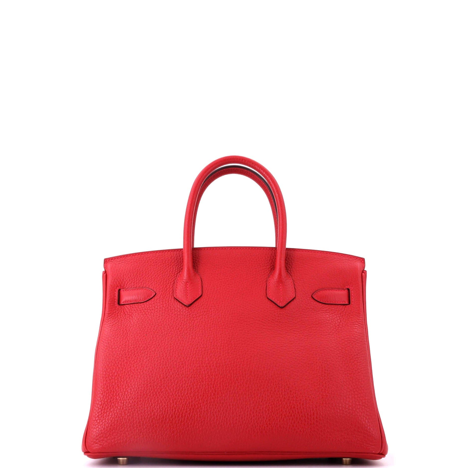 Birkin Handbag Red Clemence with Gold Hardware 30, Alternate, color, Red