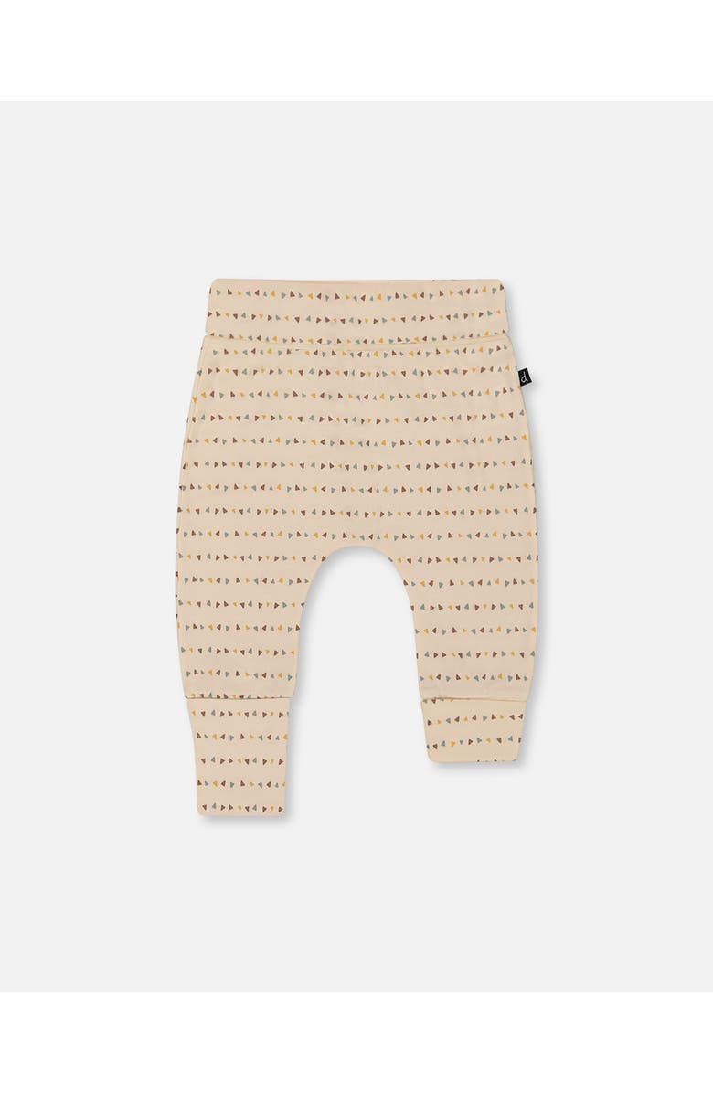 Deux par Deux Baby Boy's Printed Organic Cotton Evolutive Pant Off-White, Main, color, 